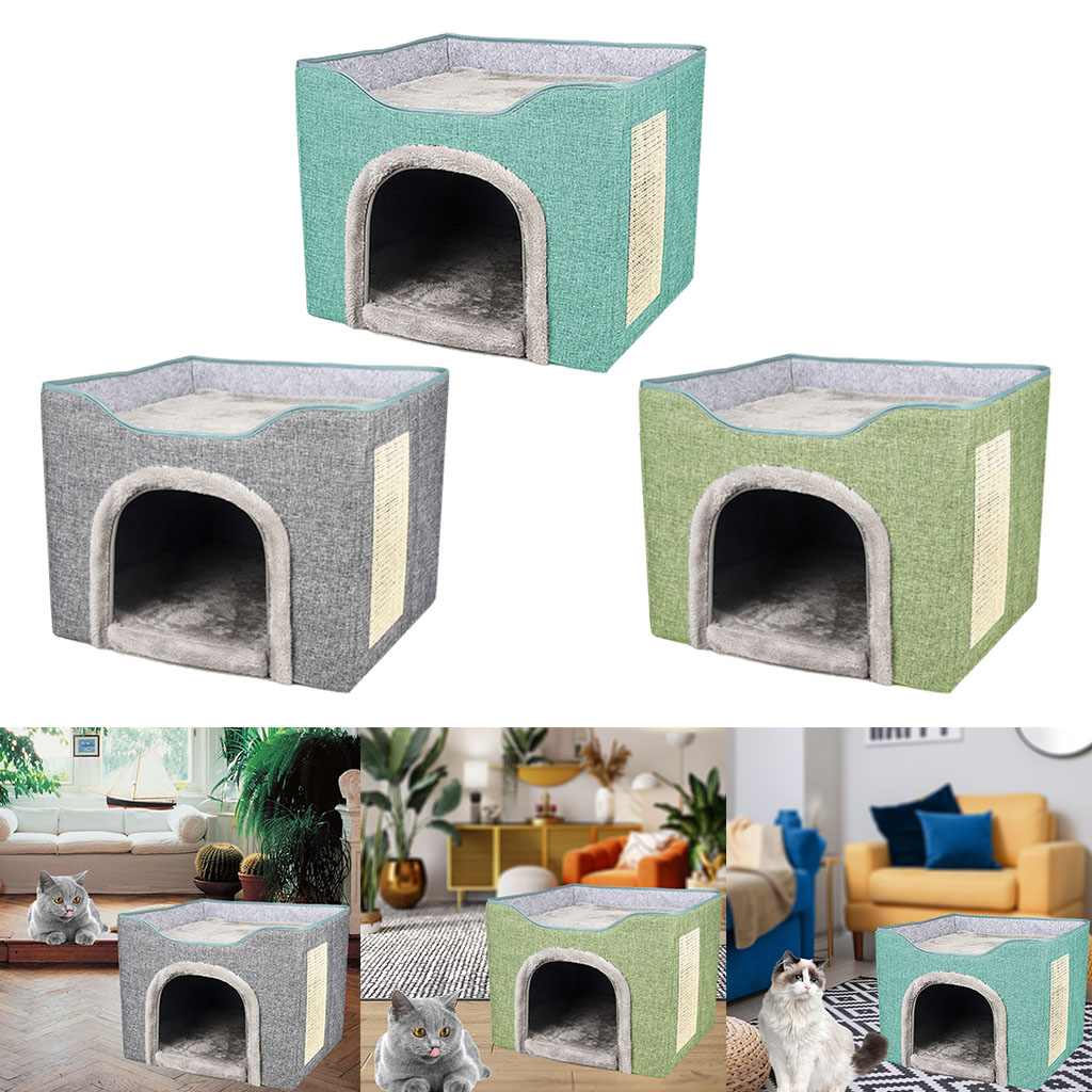 Pet Supplies Dog House Soft Cat Rabbit Bed House Kennel Doggy Warm Washable Cushion for Puppy Home House