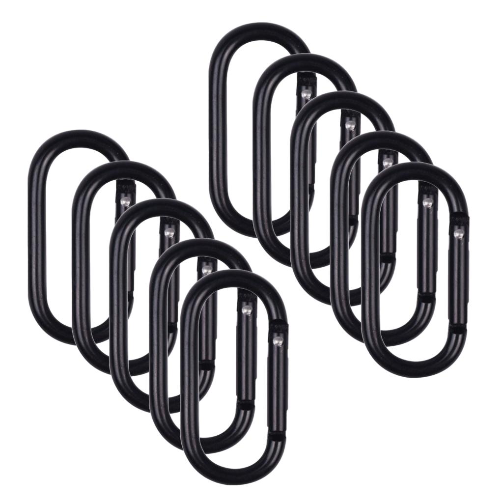 10x Locking Carabiner Clip Snap Hook Spring Carabiner Small Keychain