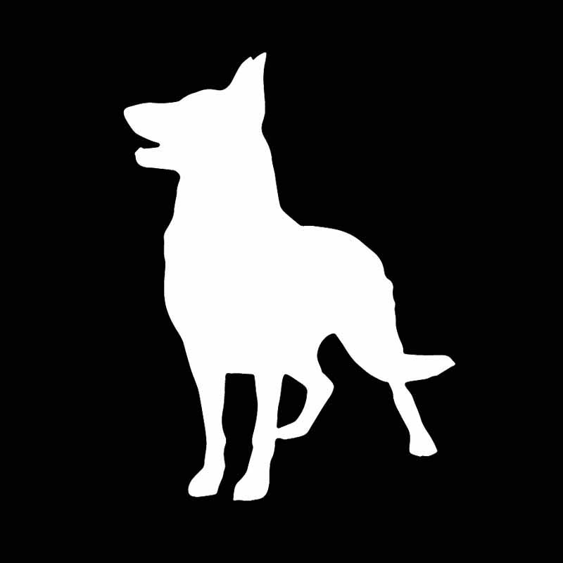 Auto Aufkleber Deutsch Schäferhund Nette Persönlichkeit Aufkleber Wasserdicht und Sonnenschutz Abdeckung Kratzer PVC 15*11cm – Detail 2