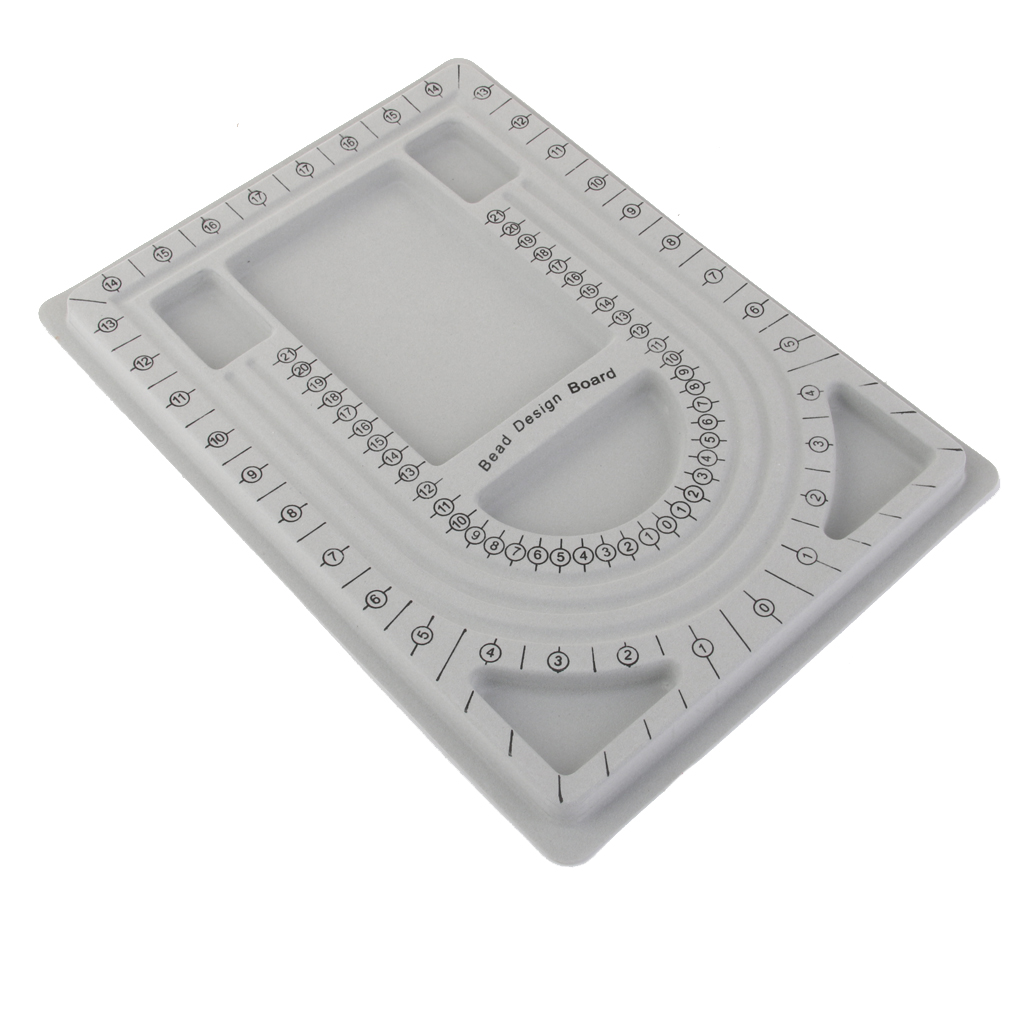 Bracelet Necklace DIY Measuring Tool Choice Beads Gray Disc Plate Design