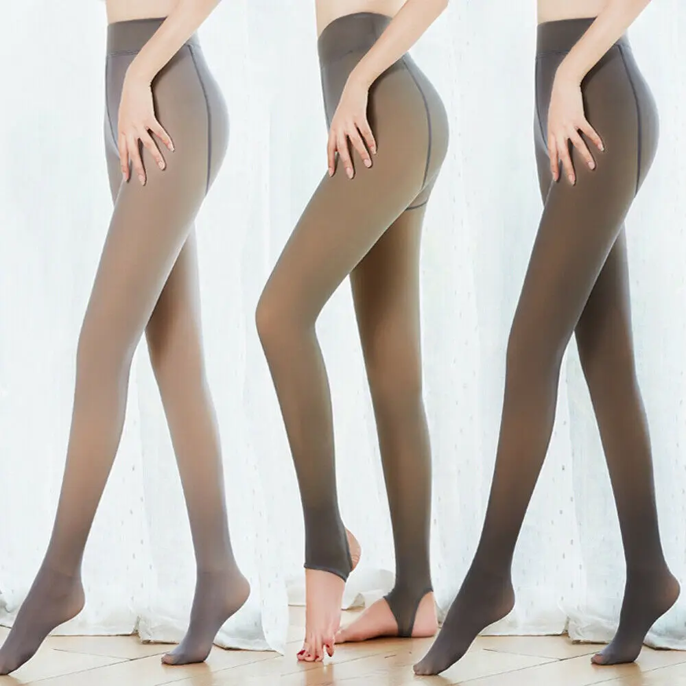 best socks for women Women Thin Tights Tight Stockings Legs Fake Pantyhose Translucent Flawless Legs Warm Fleece Pantyhose Hight Wasit ugg socks
