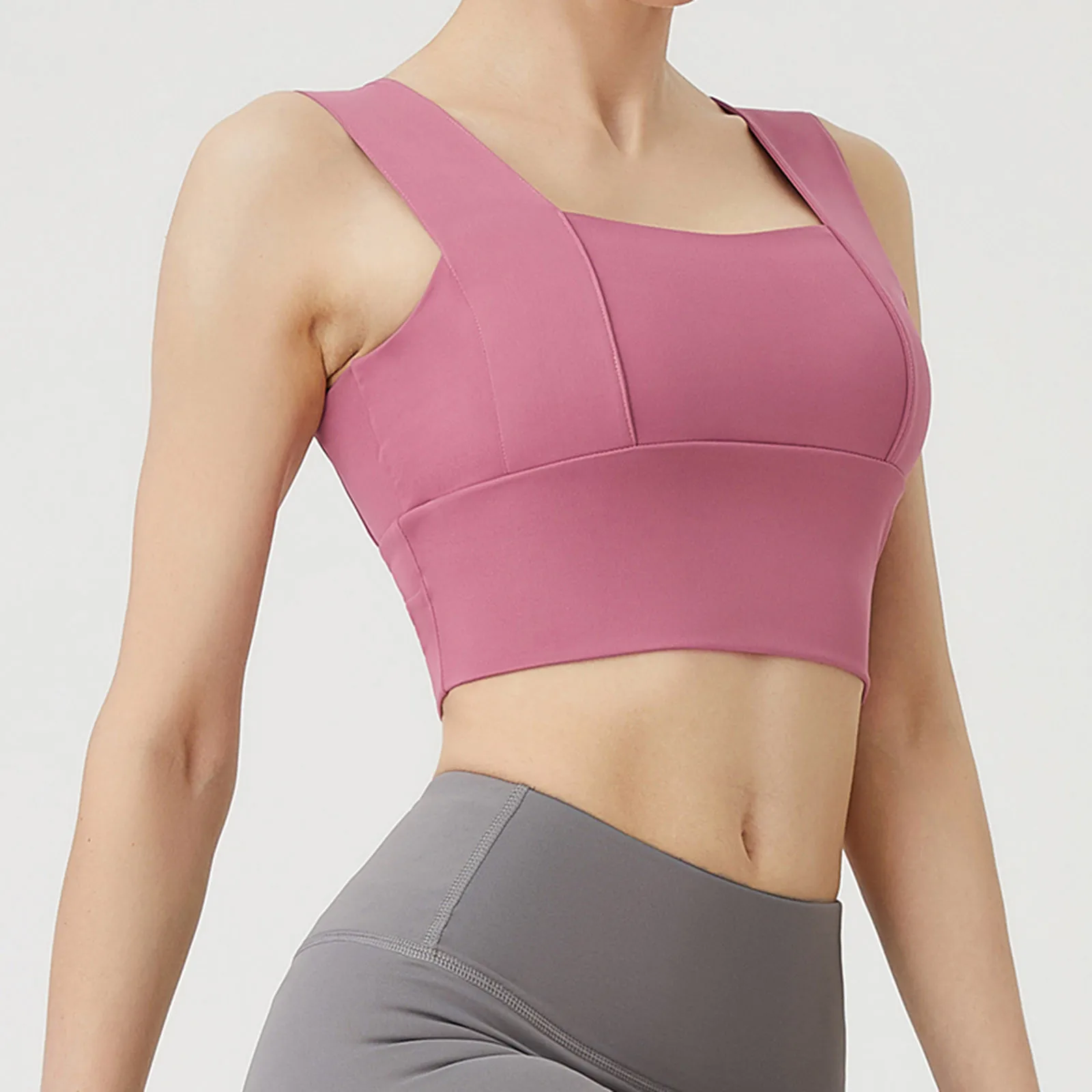 Soft Active Sports Bra Yoga Bra Push Up Shockproof Fitness Fitness Gym Bras Crop Tops Women Plain Yoga Workout Bras Underwear d3