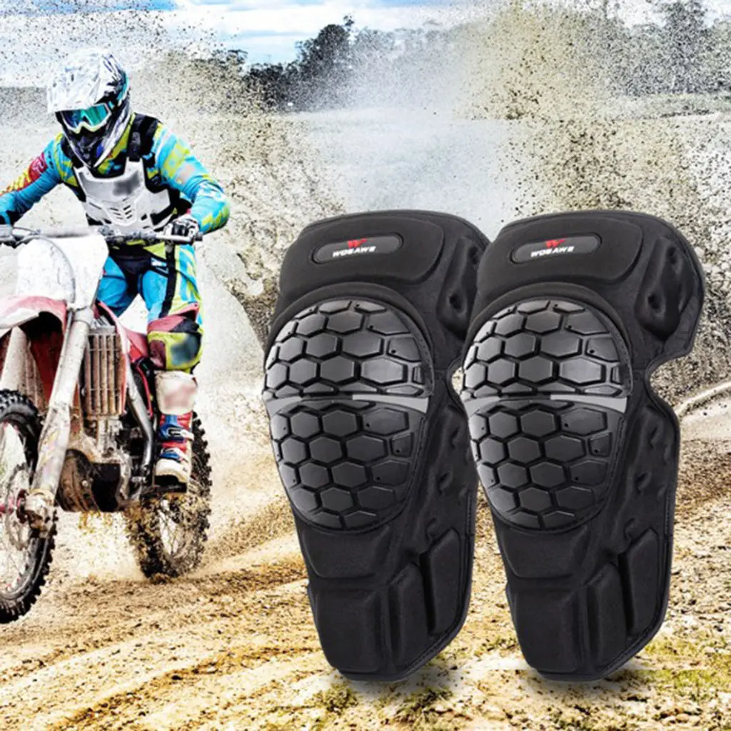 Knee Pads(1 Pair) - Youth and Adult - Perfect for Motorcycle Bike Cycling - Deluxe & Durable