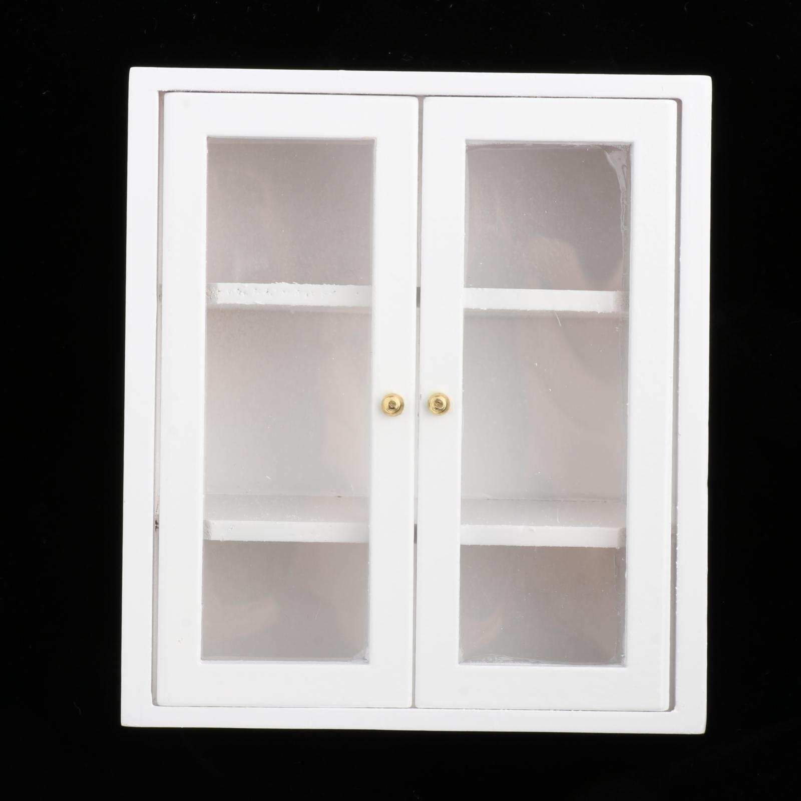 1/12 Dollhouse Wooden Cabinet Furniture Kitchen Accessories Set Decoration DIY