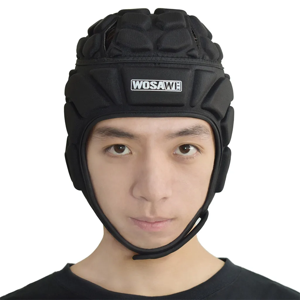 Pro Helmet EVA Shock-proof Headgear for Rugby Flag Football Soccer Goalkeeper & Goalie Unisex Goalkeeper Helmet for Adult