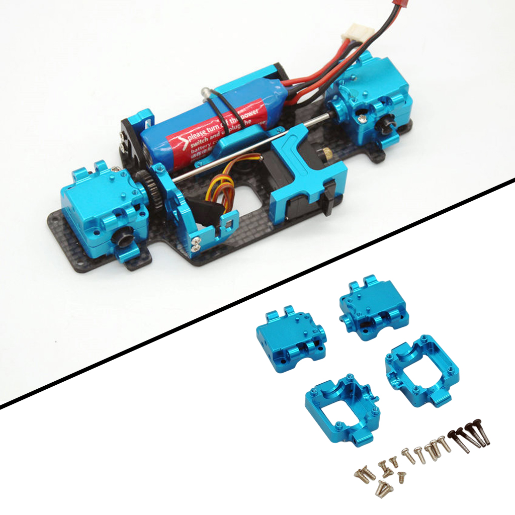 2Pcs RC Gearboxes, Aluminium Alloy Gear Box RC Upgrade Parts Accessory for WLtoys 1/28 K969 K989 P929 Car