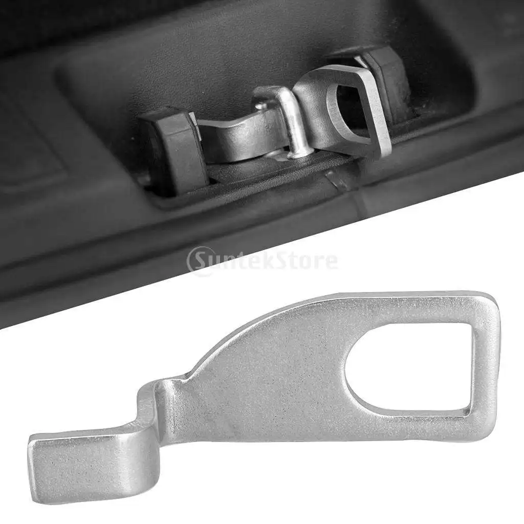 Auto Car Stainless Steel Tailgate Holder Bracket Standoff Fresh Air Vent Lock Extension Hook Replacement for VW T5 Bus