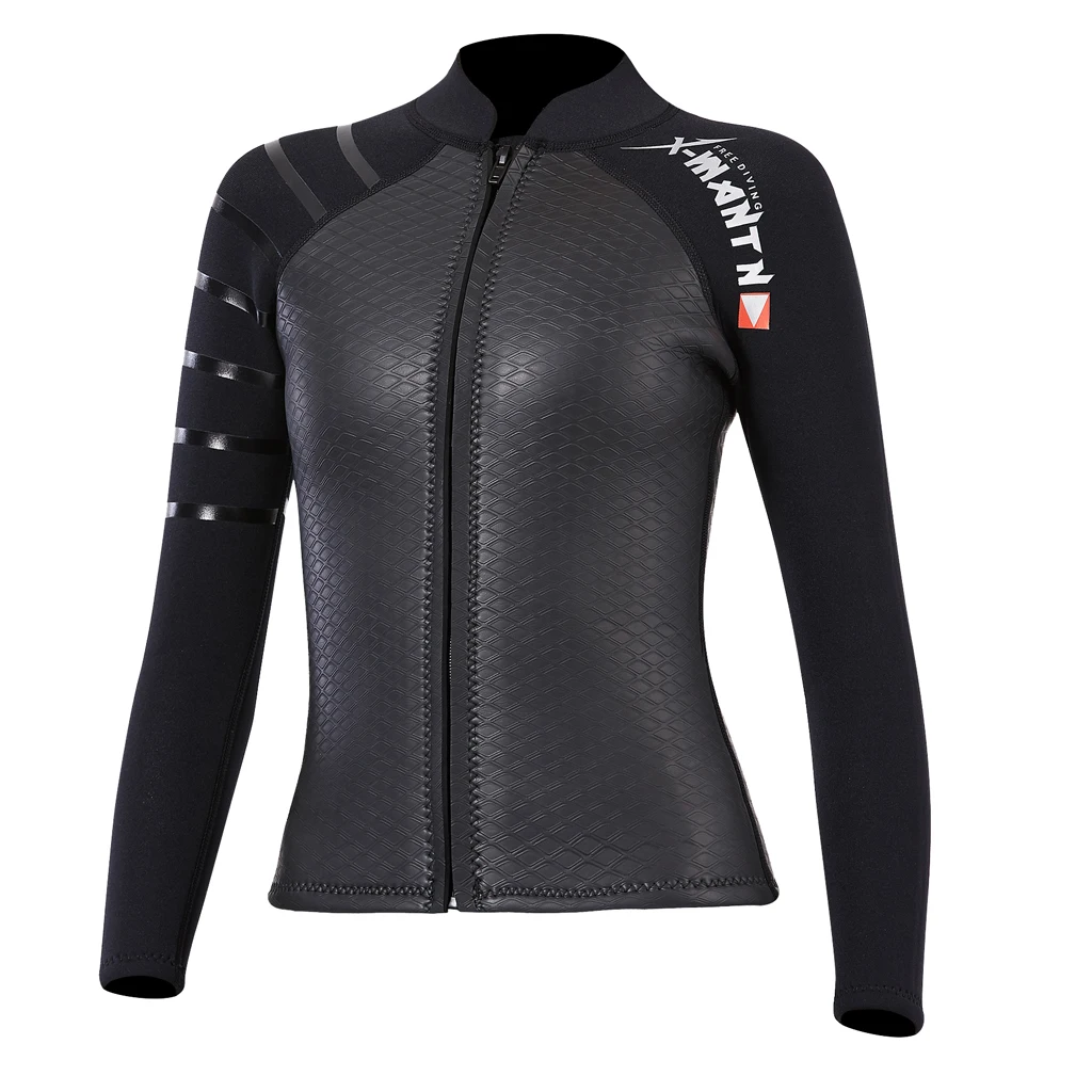 Premium Women Wetsuits Top / 3mm Neoprene Wetsuits Jacket / Long Sleeve Wetsuits Shirt, Perfect for Snorkeling Surfing Kayaking
