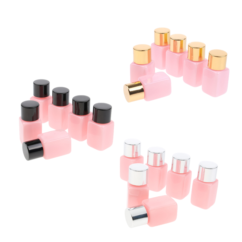 6   Pcs   10ml   Empty   Plastic   Screw   Cap   Bottles   Sample   Vials   for