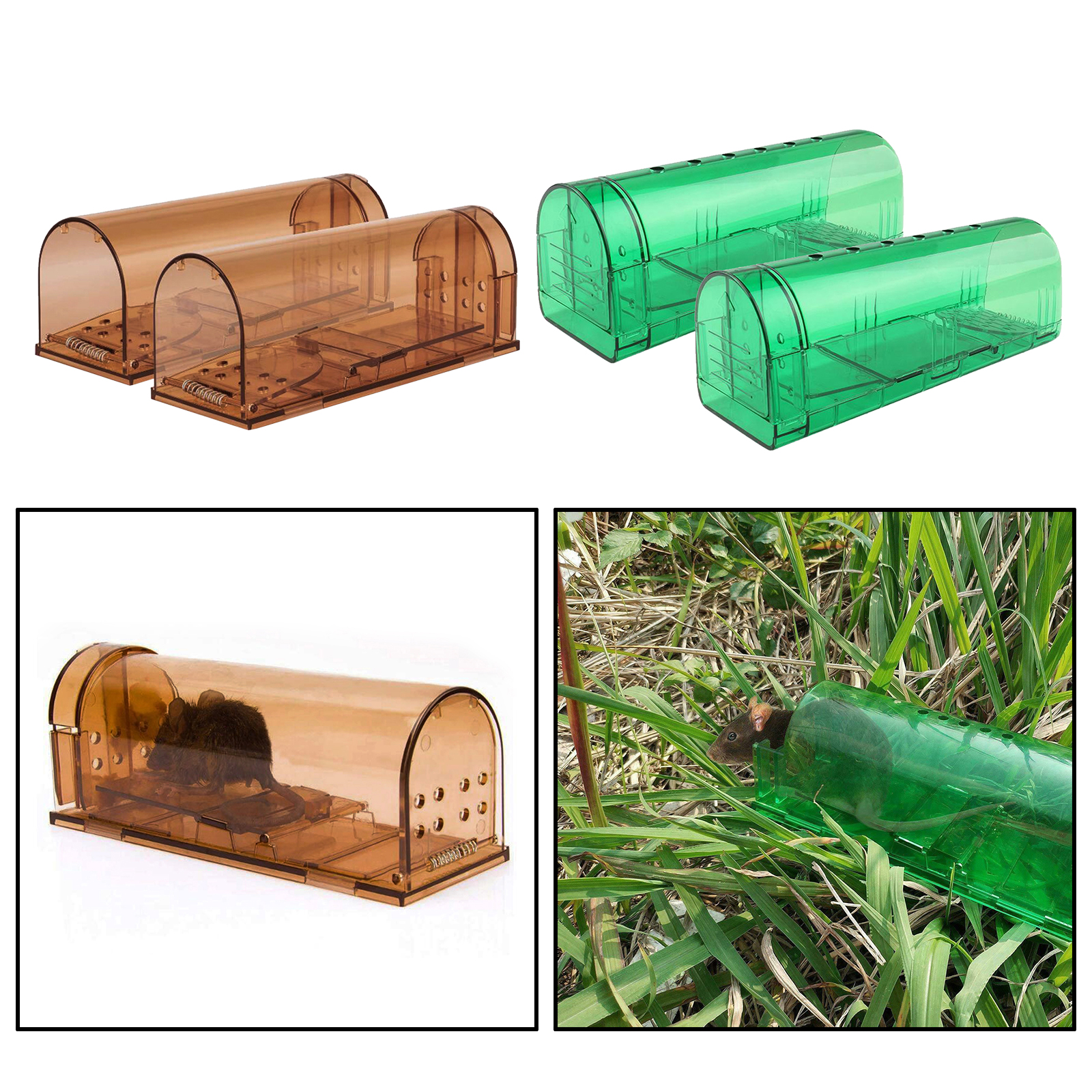 Humane Mouse Trap Large Mice Trap Reusable Rodent Trap No Killing Mice Catcher Live Mice Catcher Washable