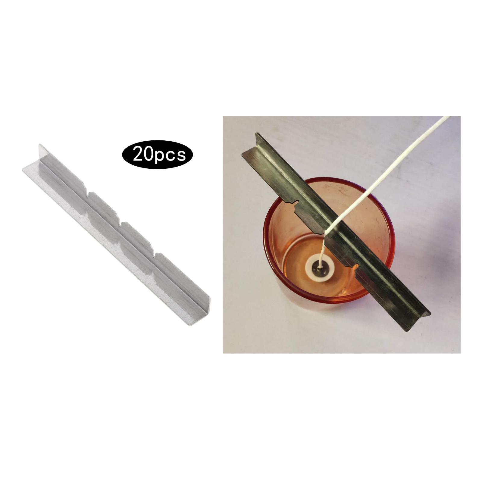 20pcs Candle Making Wax Core Metal Holder Soy Wax Centering Device For Aromatherapy Making DIY Candle Wicks Making Tool