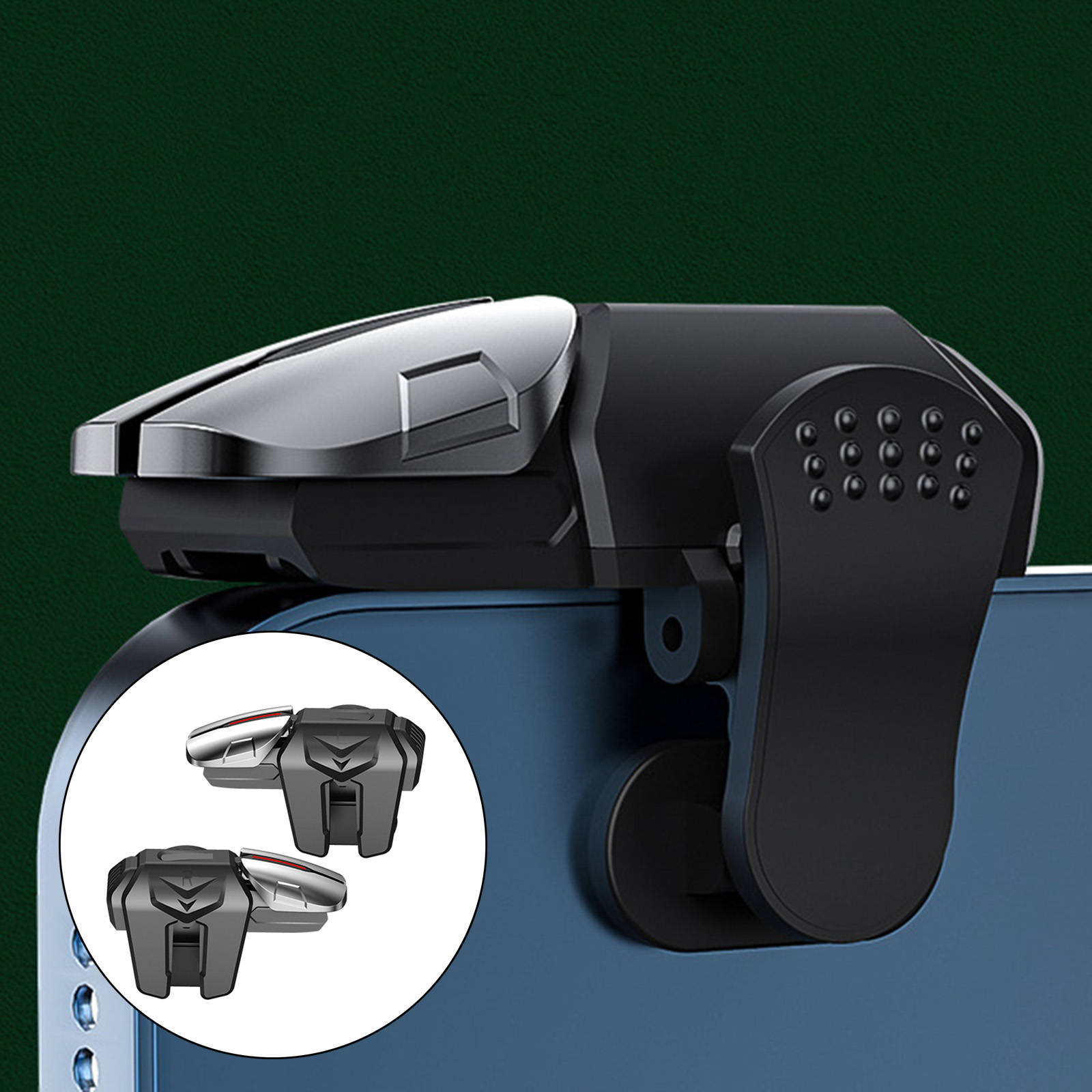 Mobile Game Controller Shooting L1 R1 Compact ,Fits Thickness 5.5-11mm Phone Easy to Install Zero Latency for Pubg