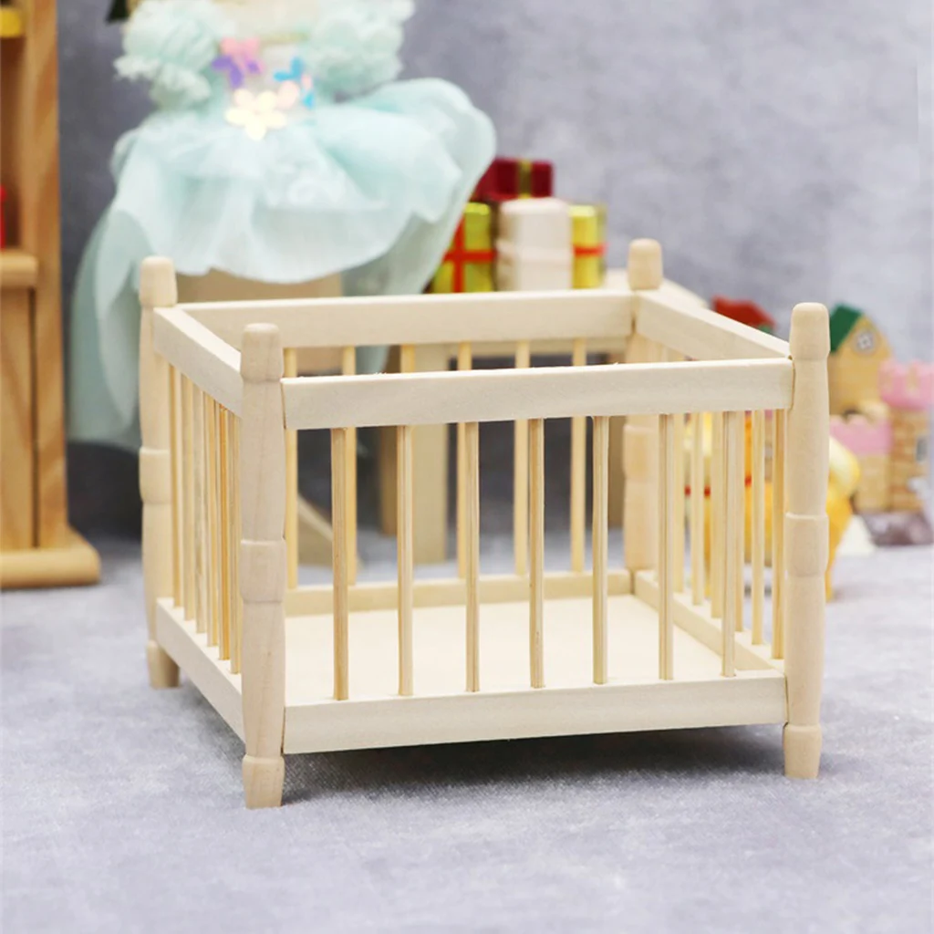 DOLLHOUSE MINIATURES Heirloom Collection Crib 1:12 Scale 