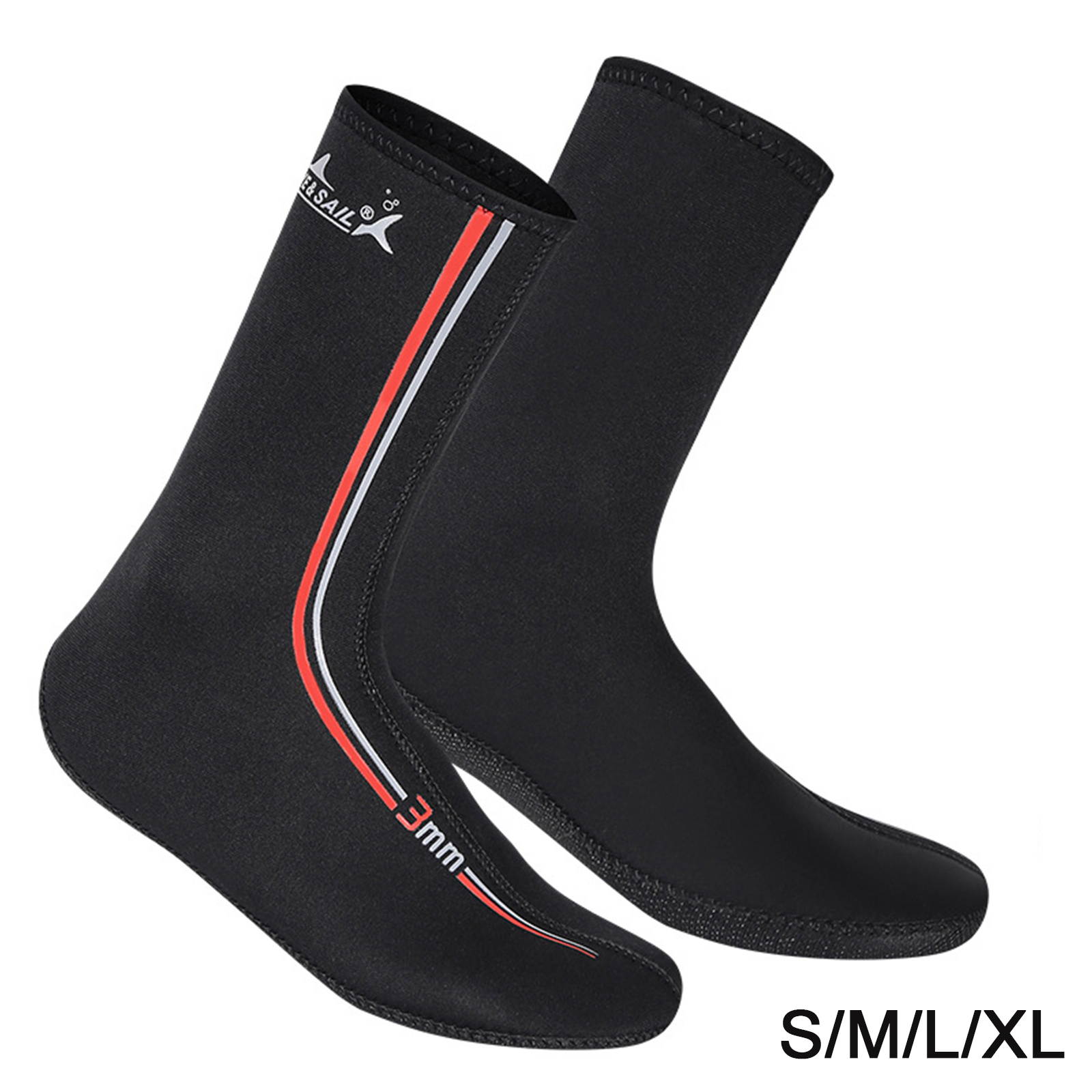 Adult 3mm Neoprene Diving Socks Swim Water Boots Flexible Sailing Rafting