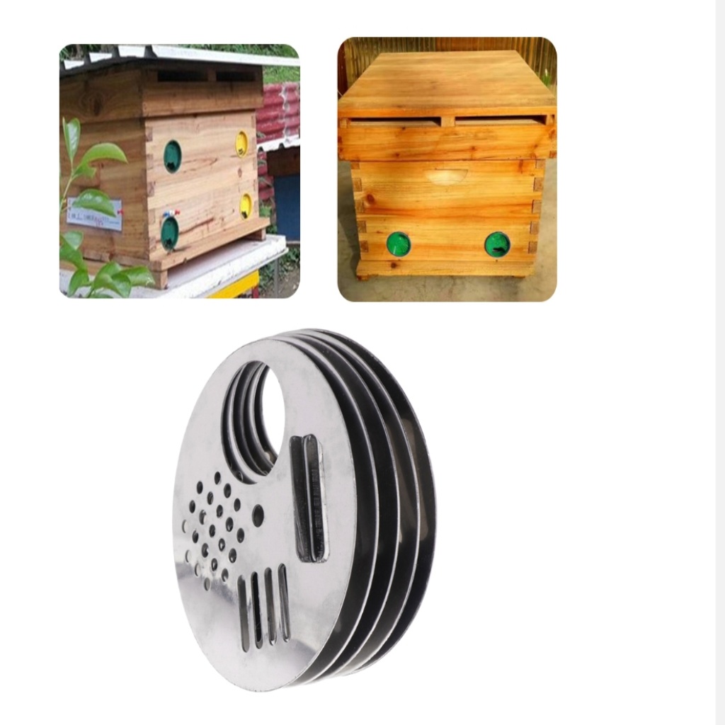 10pcs Durable Rotating Bee Hive Entrance Beekeepers Tool Bee Nest Door Vent