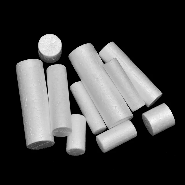 10 pcs Polystyrene Styrofoam Cylinder column For DIY Model Building