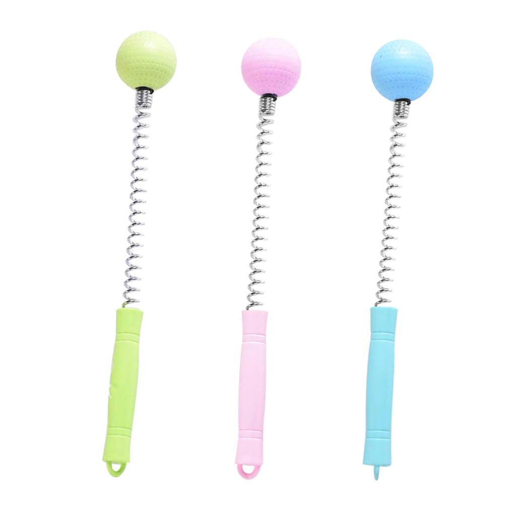 32 cm Golf Spring Massage Ball Fatigue Relief Tool Body Self Knock Hammer Handheld Green / Pink / Blue
