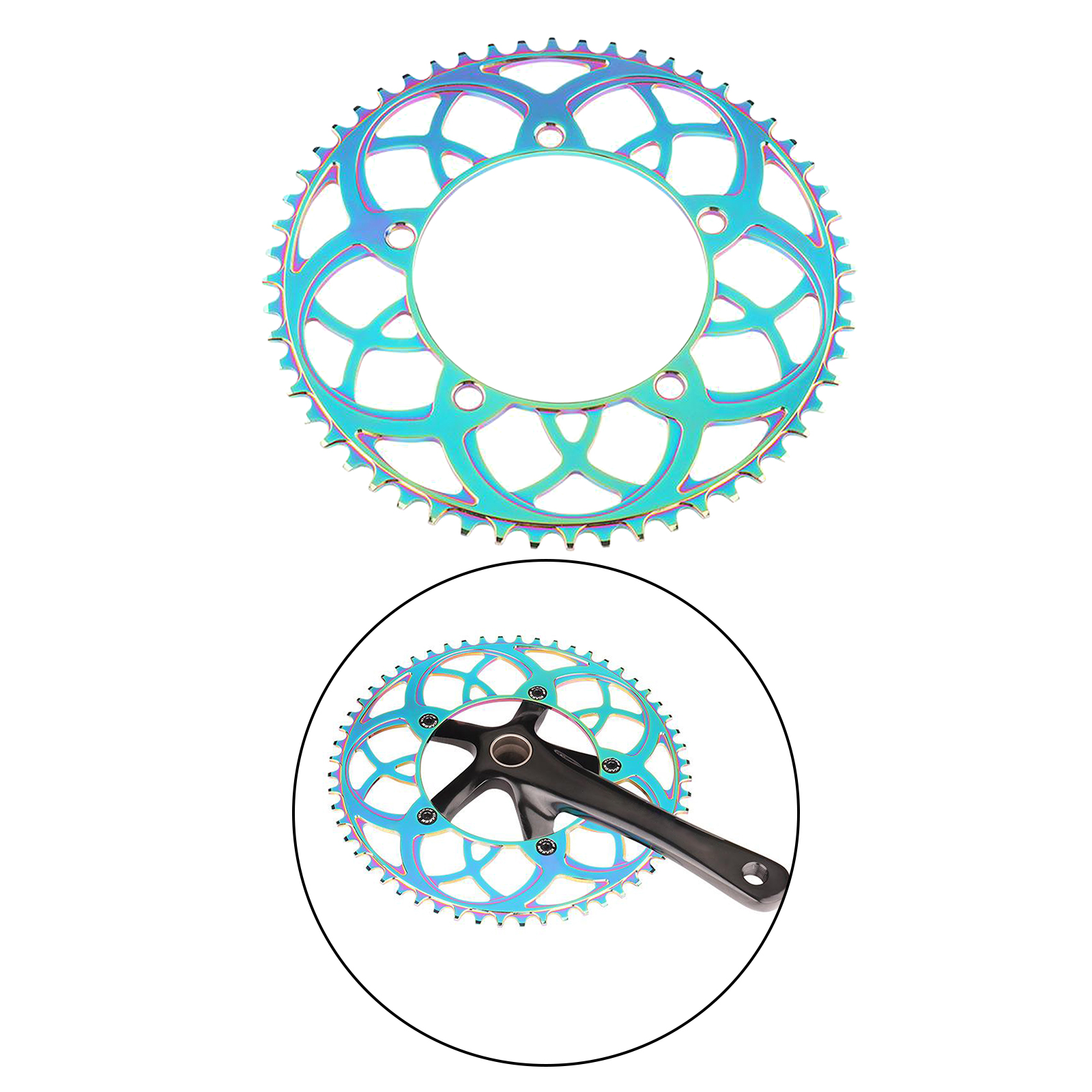 Ultralight Bike Chainring 54/56T 130BCD Chainwheel Repair Component Parts