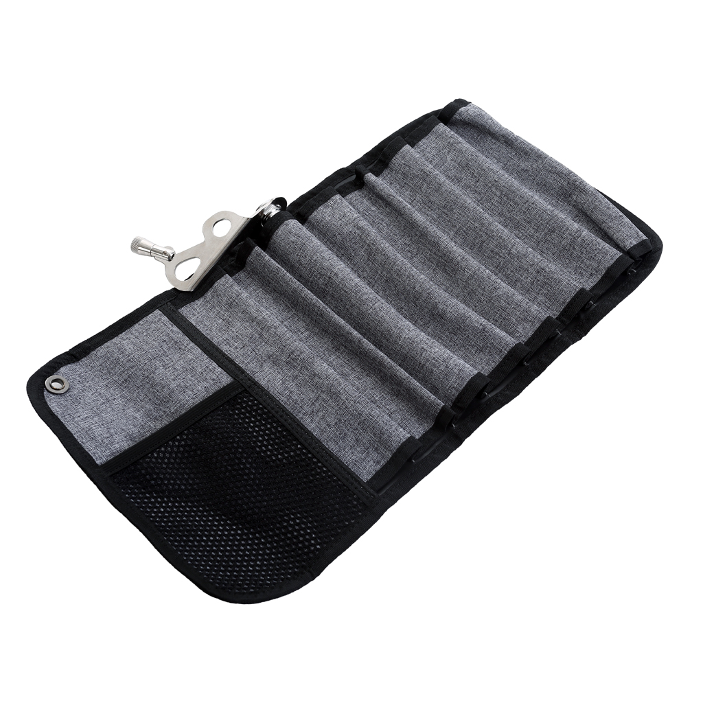 Durable Easy Roll up Bag for 8pcs Ice Screws Protection & Organize Ice Climbing Equipment Accessories