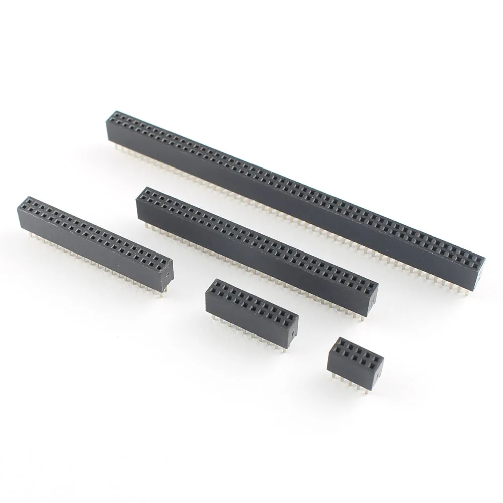 2.54mm 2x20 40 broches femelle Embase Socket connecteur de bande 10 Pcs 