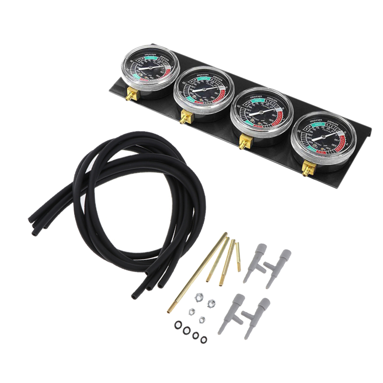 Motorcycle Carburettor Carb Vacuum Gauge Synchronizer Balancer 2 Cylinder Set Guage Tool