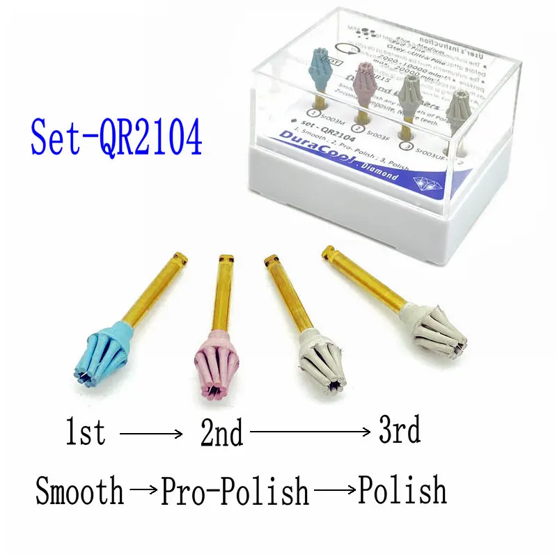 Kit Polonês Composto Dental, Porcelana PolisherTeeth Polishing