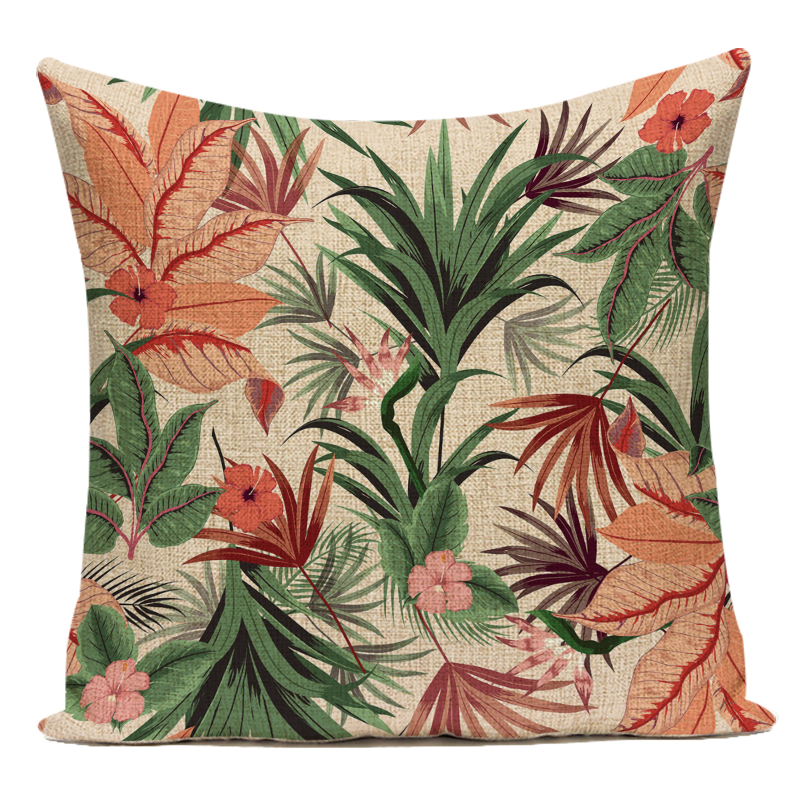 Dekorative Kissen Fall Pflanze Blume Sofa Hause Kissen Kissen Abdeckung für Wohnzimmer Almofadas Hause Dekoration – Detail 12