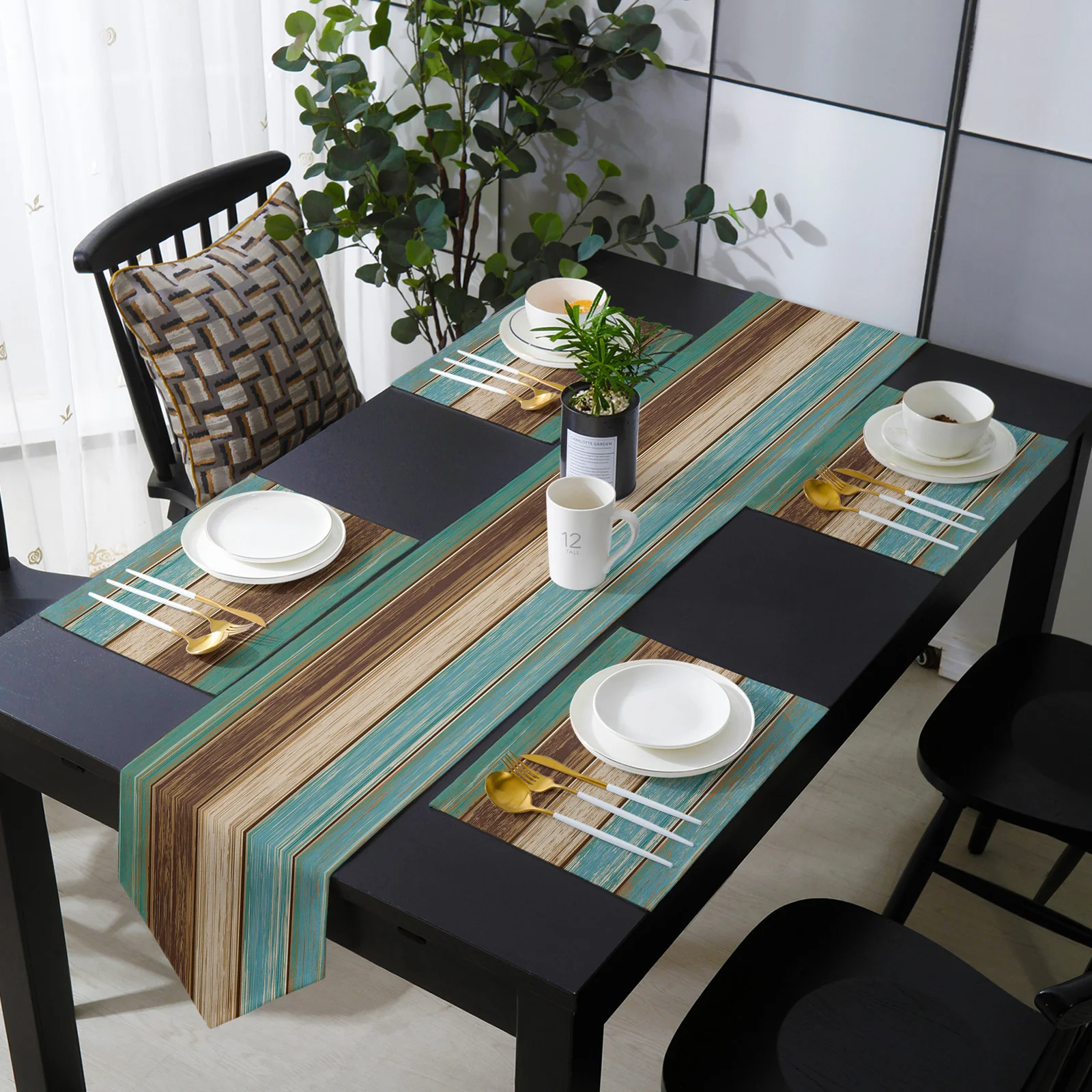 Toalha de mesa decorativa florida para casamento, toalha e mesa de jantar