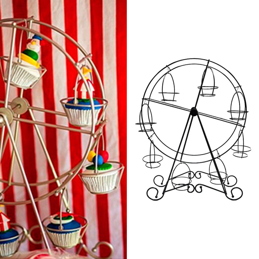 Observation Wheel Cupcake Stand Cake Stands Plates Cake Display Holder for Circus Party