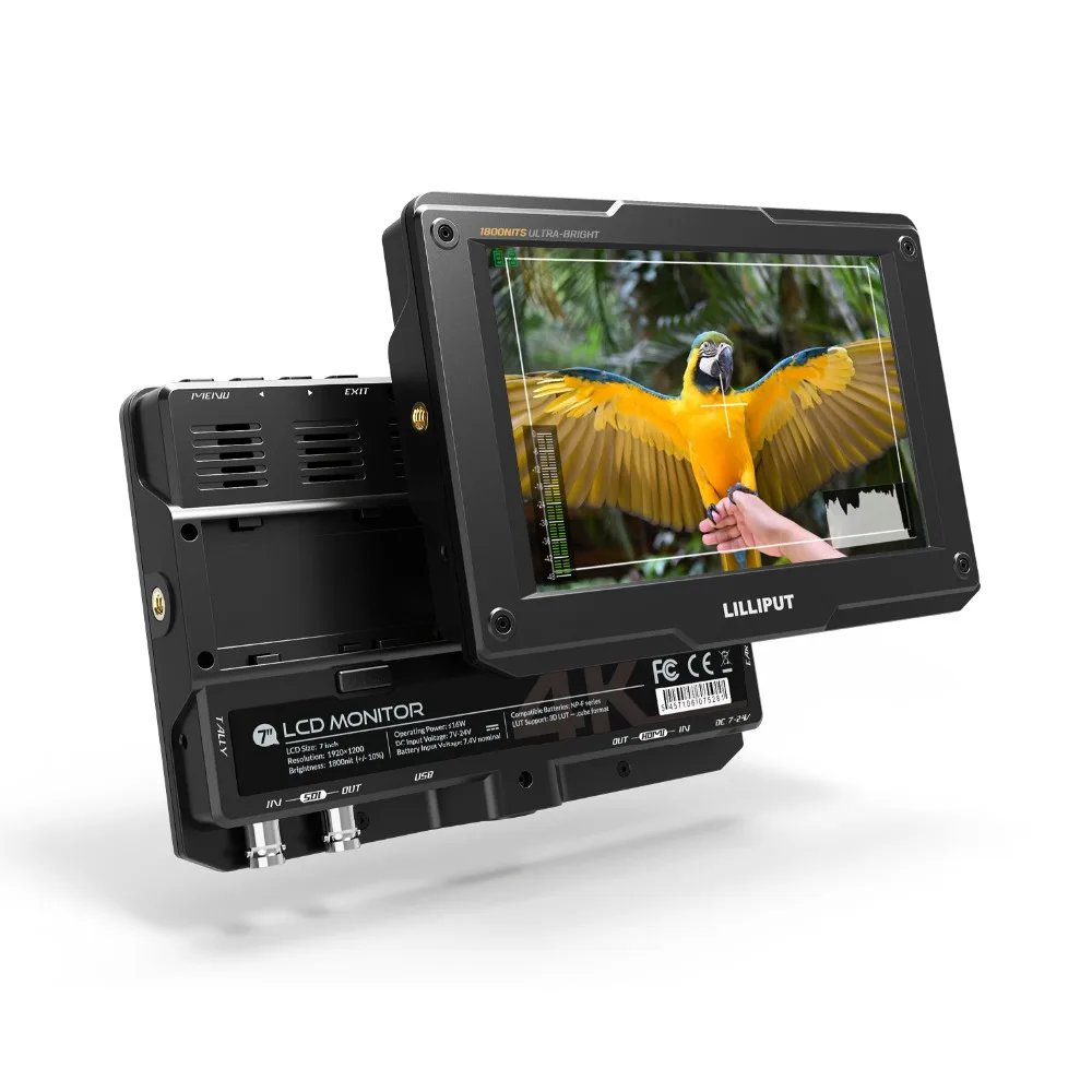 ホットセール LILLIPUT H7S 3D LUT 4K HDMI 3G-SDI 入力 出力 7インチ