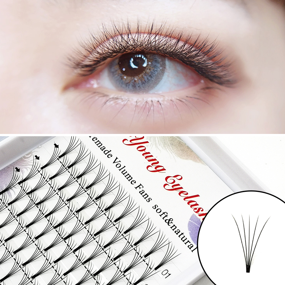 Best of E-YOUNG Russian Premade Volume Fans 3d / 4d / 5d Natural Lashes Short Stem Individual Eyelashes Extension Supplies Make Up Tool Reviews & Tips