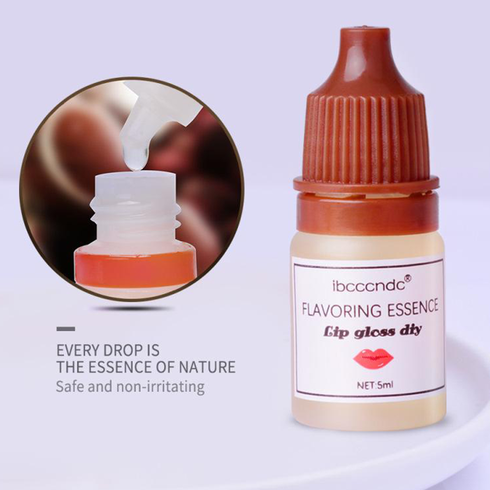 6 Pack Natural Flavoring Essence Edible Flavor Lip Gloss Base Lipgloss DIY