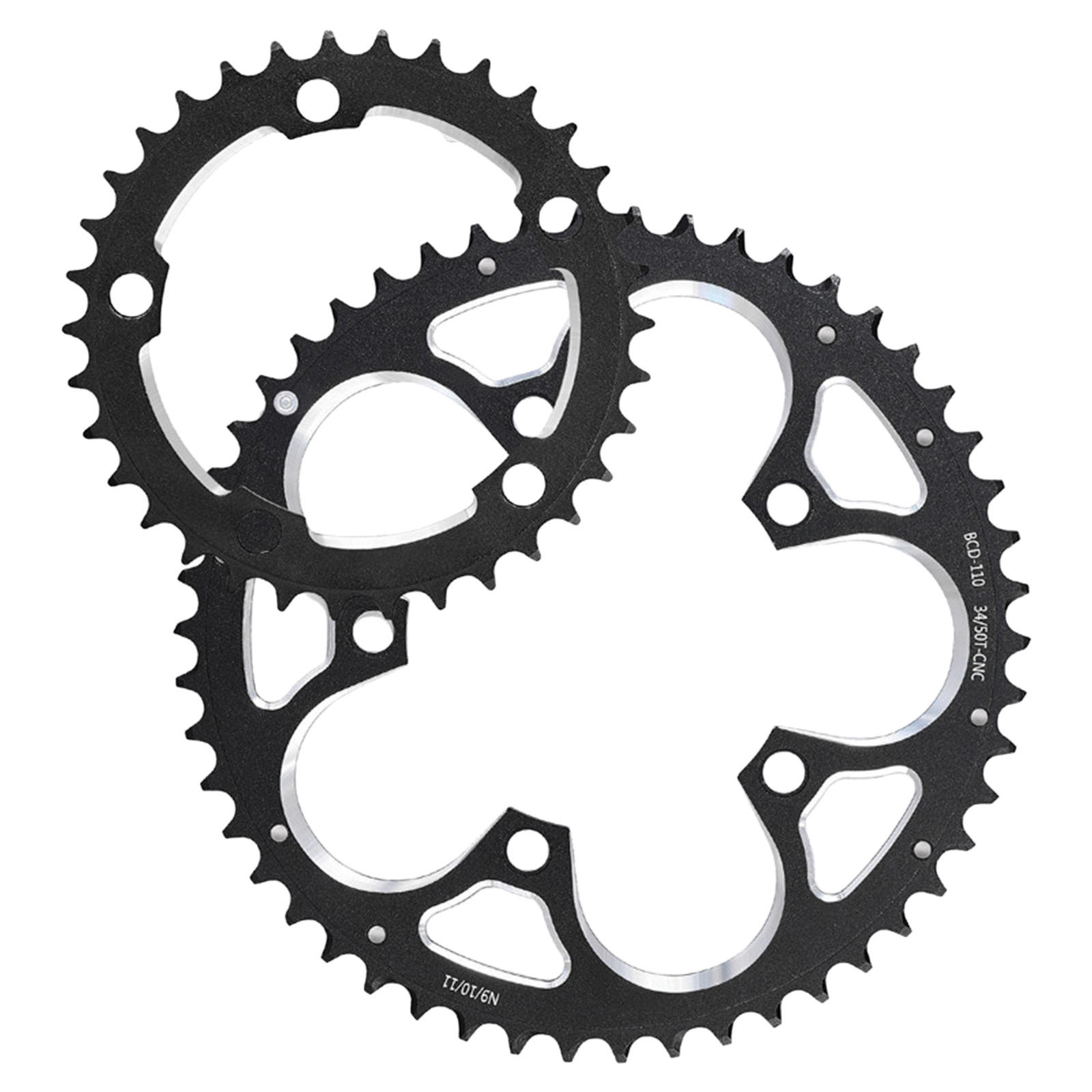 Chainwheel BCD 130 53T 39T Chainring Road Bicycle Folding Bike Chain Rings CNC for Dual Disc