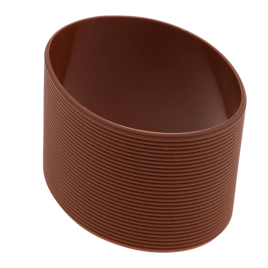 Outdoor Portable Silicone Round Non-slip Mug Cup Tumbler Bottle Sleeve Cover