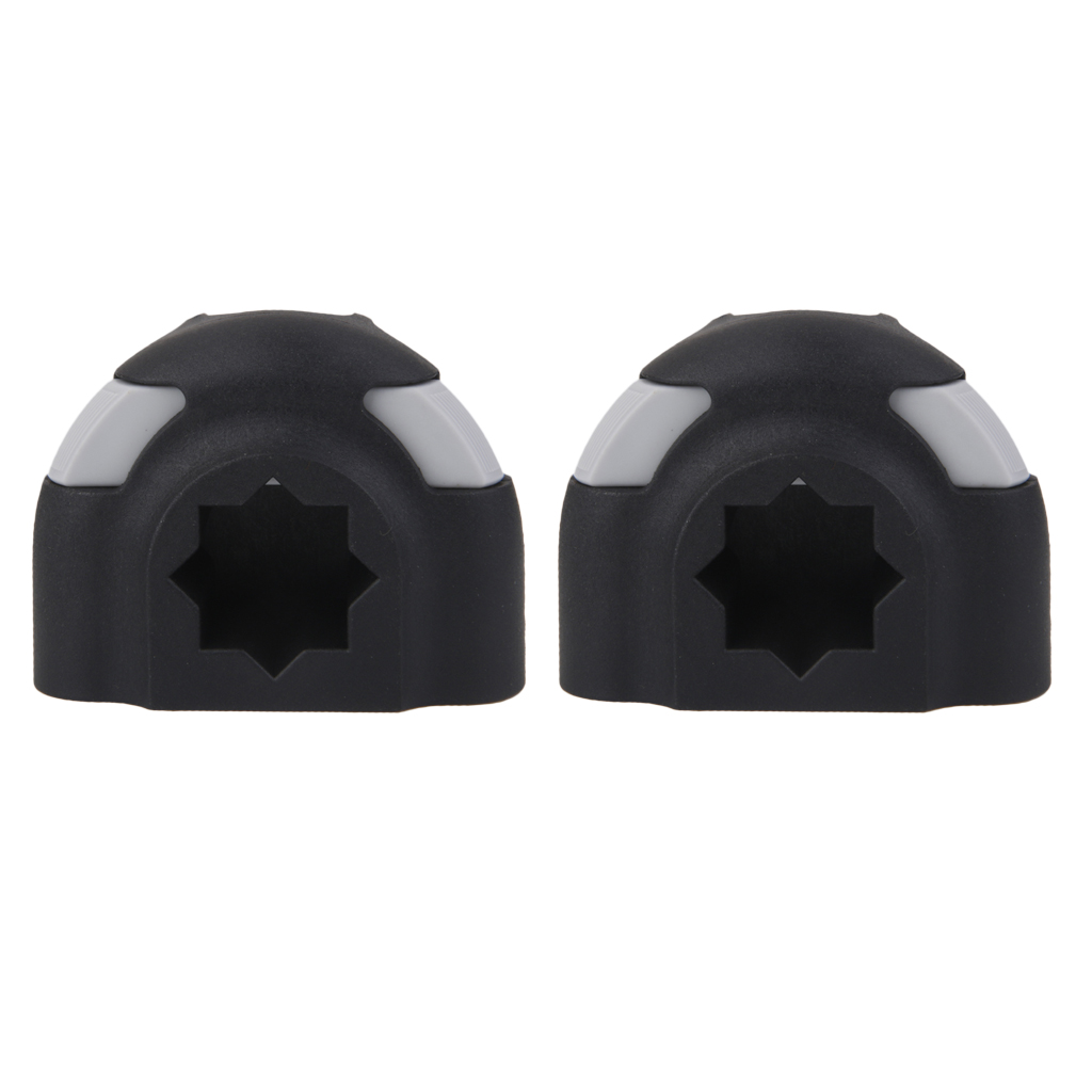 2PCS Durable Black Plastic Kayak Boat Sea Hot Sale Cheap Fishing Rod Semicircular Mount Base Tackle Kit Accessory