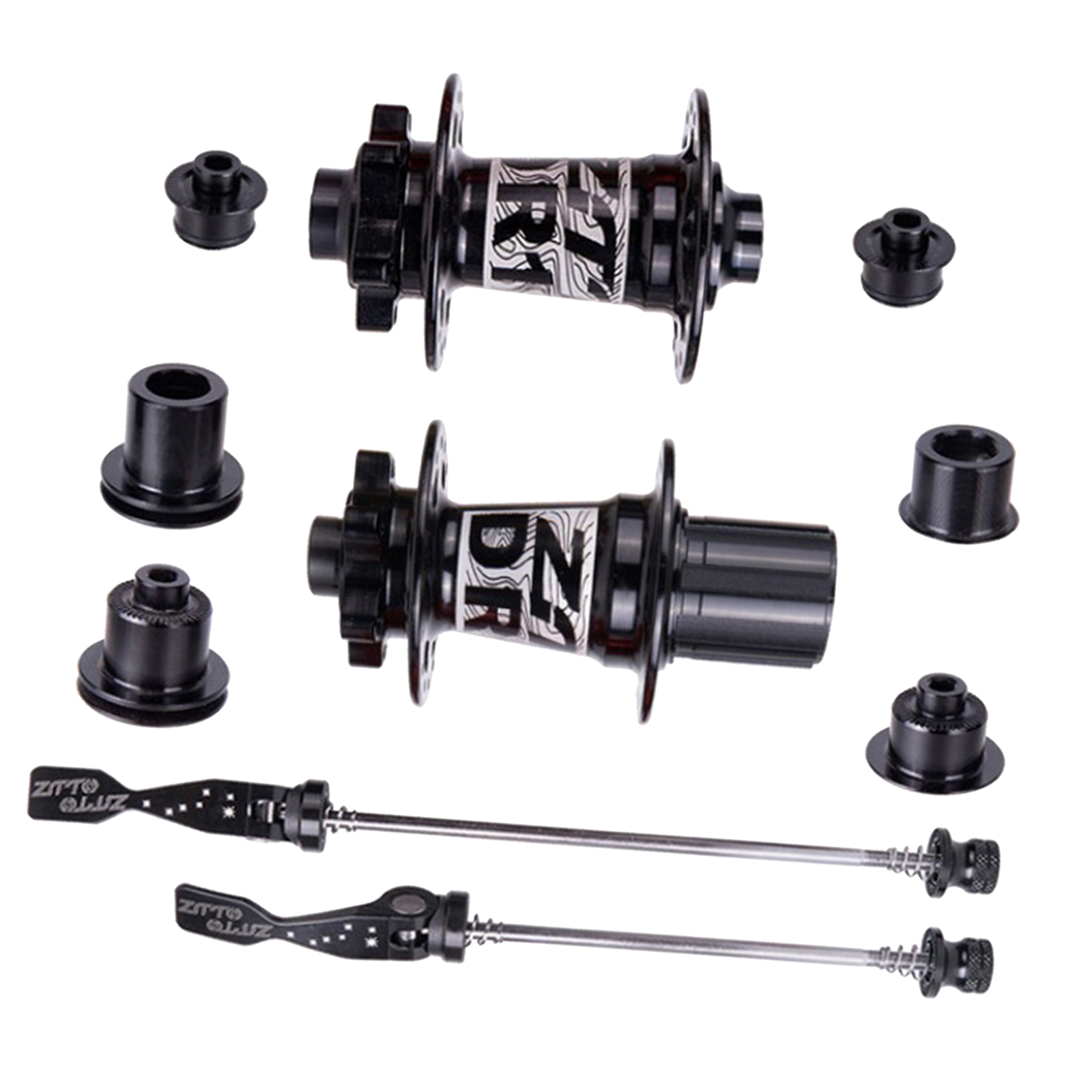 Solid 32-Hole Bike Hubs V-Brake Freehub Quick Release 54T Ratchet Skewers