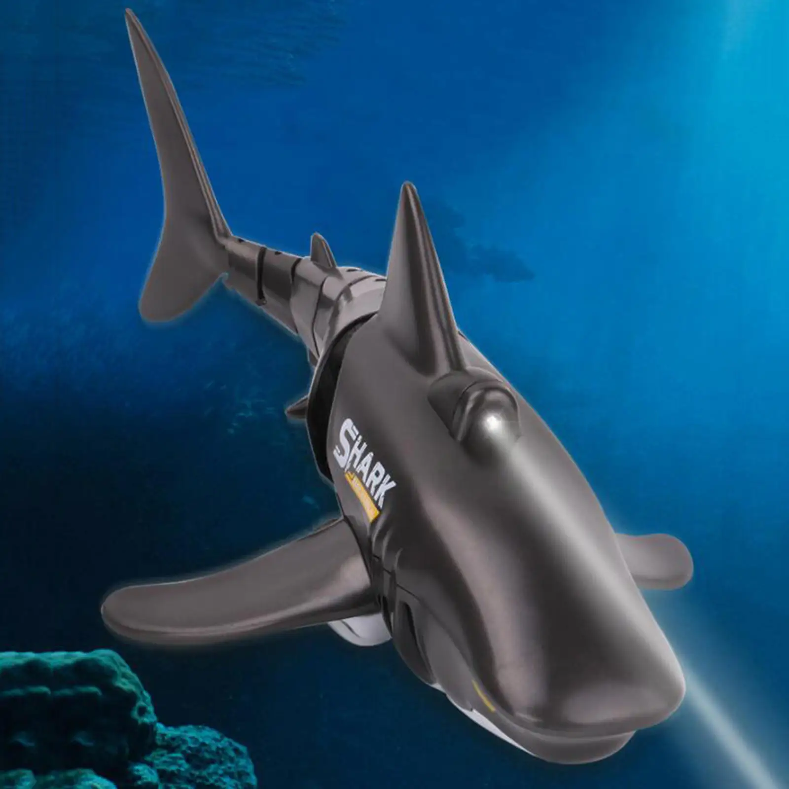 Remote Control Shark Toy 1:18 Scale with Battery Waterproof RC Boat Pool Bathroom Toy Gift Boys Girls