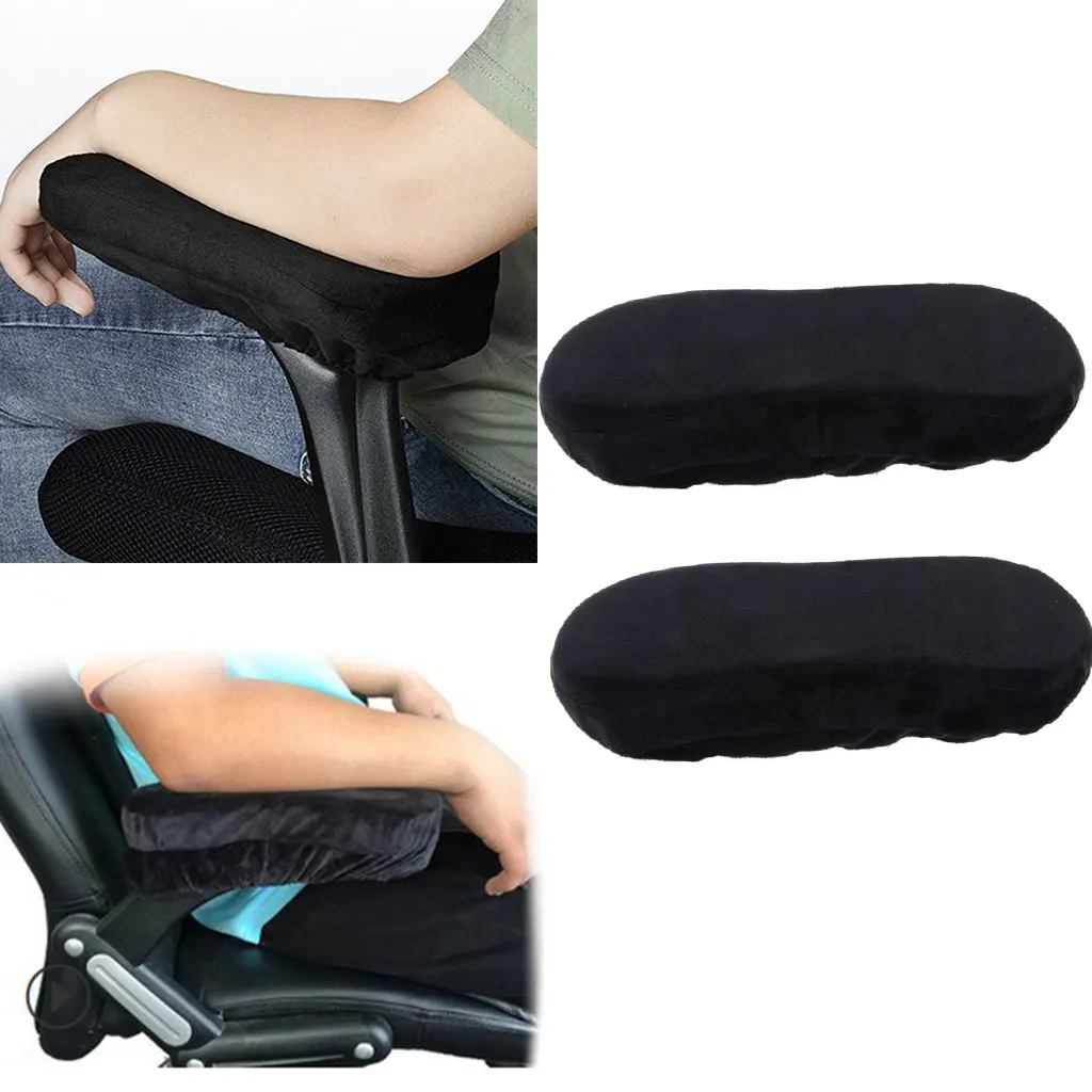 2 Pieces Armrest Cover Cushion Pad Elbow Pillow Chair Armrest