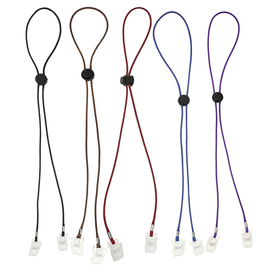 5x Adjustable Elderly Baby Towel Clip Strap Lanyard Bib Holder
