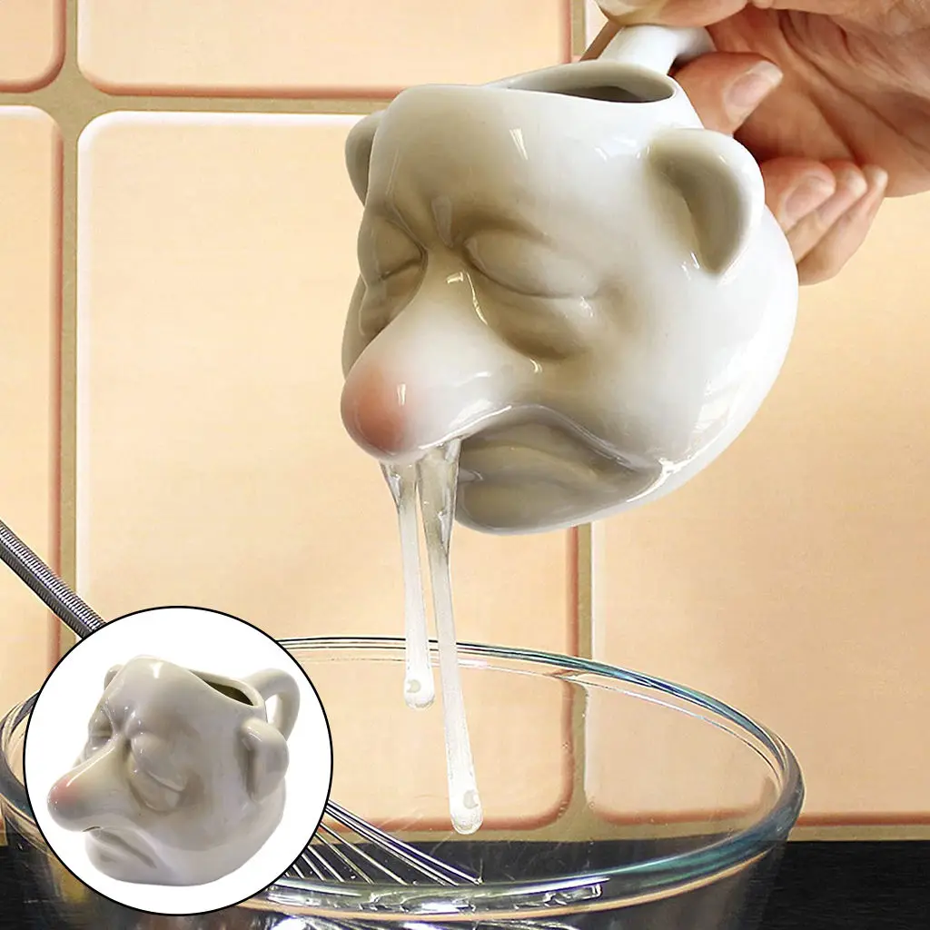 Dwarf Shape Creative Egg White Separator Ceramic Egg Yolk White Separator Household Kitchen Gadget Egg Tools