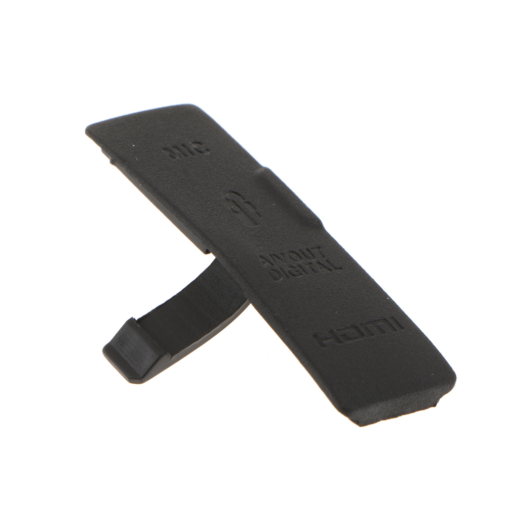 Interface  USB / AV OUT/ / MIC Rubber Door Cover For Canon EOS 550D - Black