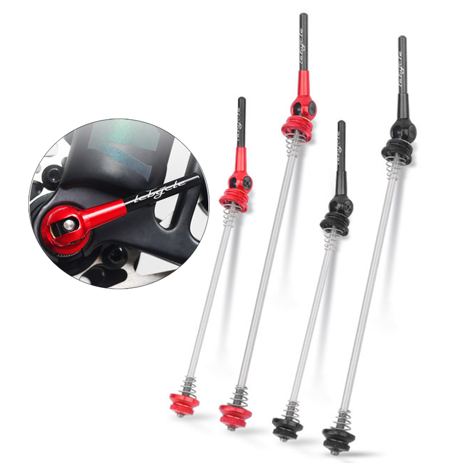 2 Pieces 50G Titanium Bicycle Skewers Quick Release Axle Skewer Bolt Lever Hub Wheel Qr Ti for MTB Bike Road Bike Repair Cycling