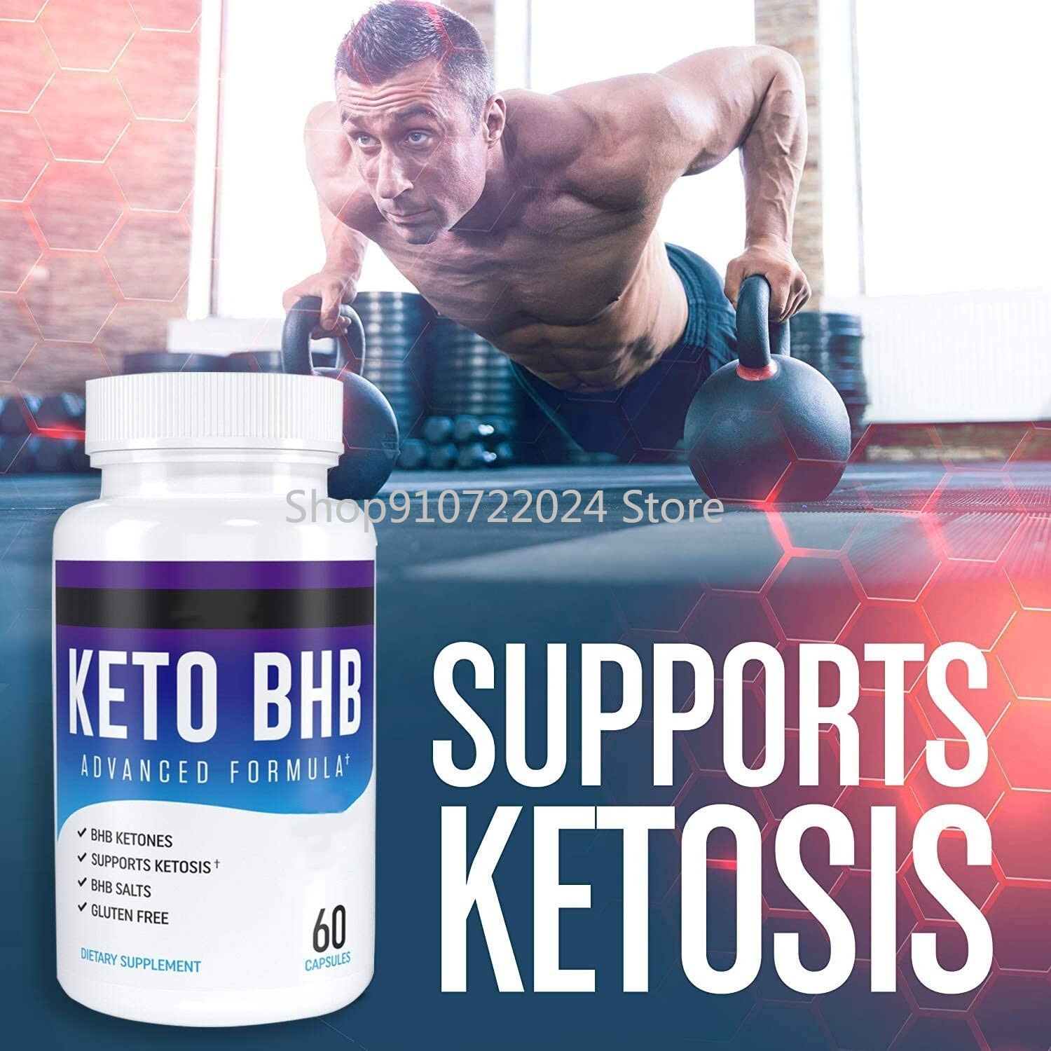 60 Capsules Keto Capsules for Weight Loss and Oil Block Weight Loss Ketone Capsules