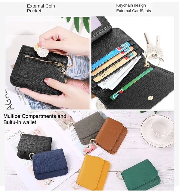 Genuine Leather Women Wallet Coin Purse Brand Designer Female Soft  Sheepskin Change Wallet Mini Women Purse Small Coin Pocket - AliExpress