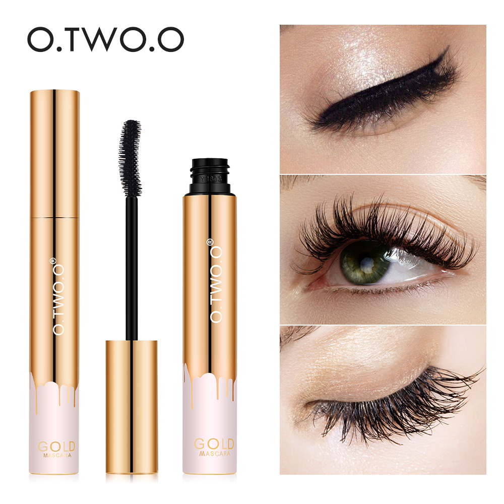 Best of O.TWO.O 3D Mascara Lengthening Black Lash Eyelash Extension Eye Lashes Brush Beauty Makeup Long-wearing Gold Color Mascara Reviews & Tips