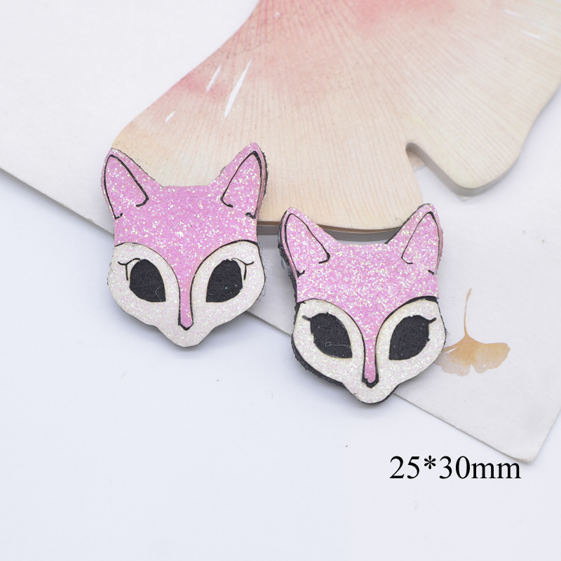 10 Stück gepolsterte Kawaii Tiere Katze Eichhörnchen Kaninchen Fuchs Applikation für DIY Kleidung Hut Schuhe Nähen Patches Haarspangen Bogen Zubehör – Detail 5