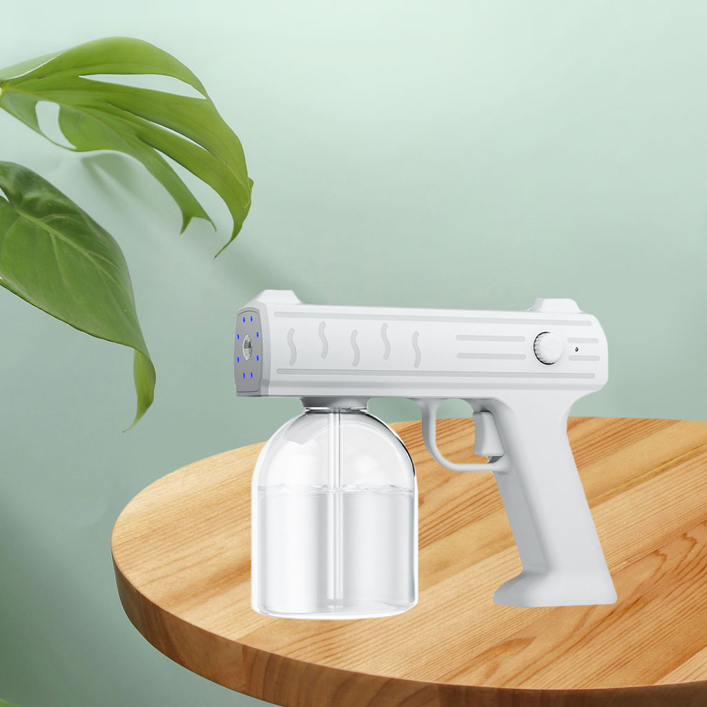 Electric Cordless Blue Light Nano Steam Fogging Disinfection Sprayer Gun Mist Sanitizer Machine Indoor Outdoor