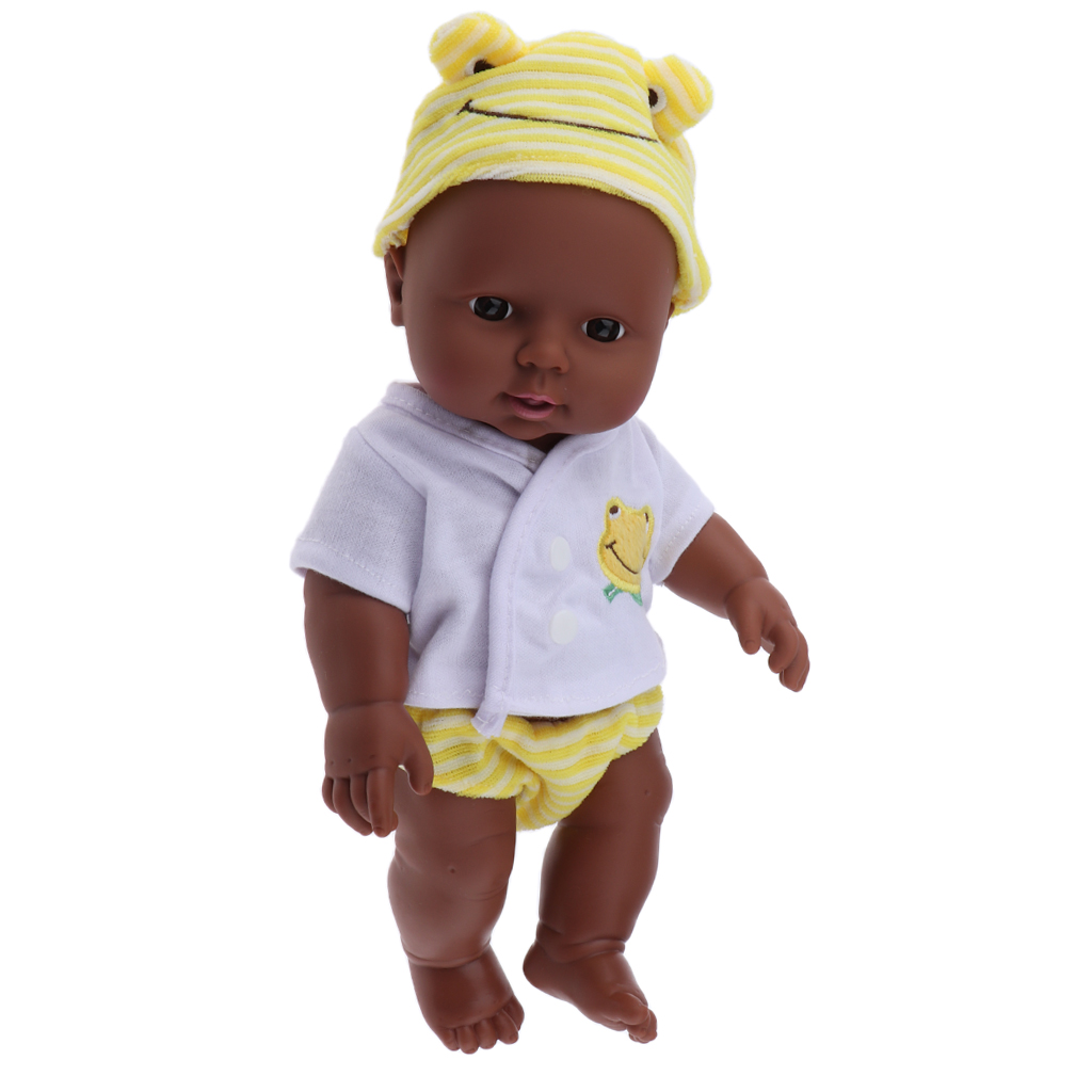 Baby 12-inch African American Washable Soft Baby Doll with Baby Doll Accessories