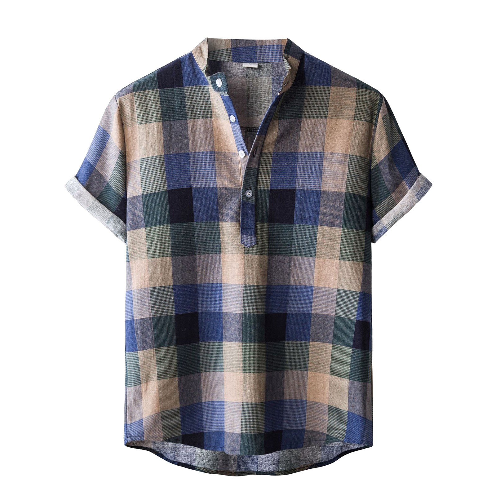 Vintage Mens Print Shirt Geometric 