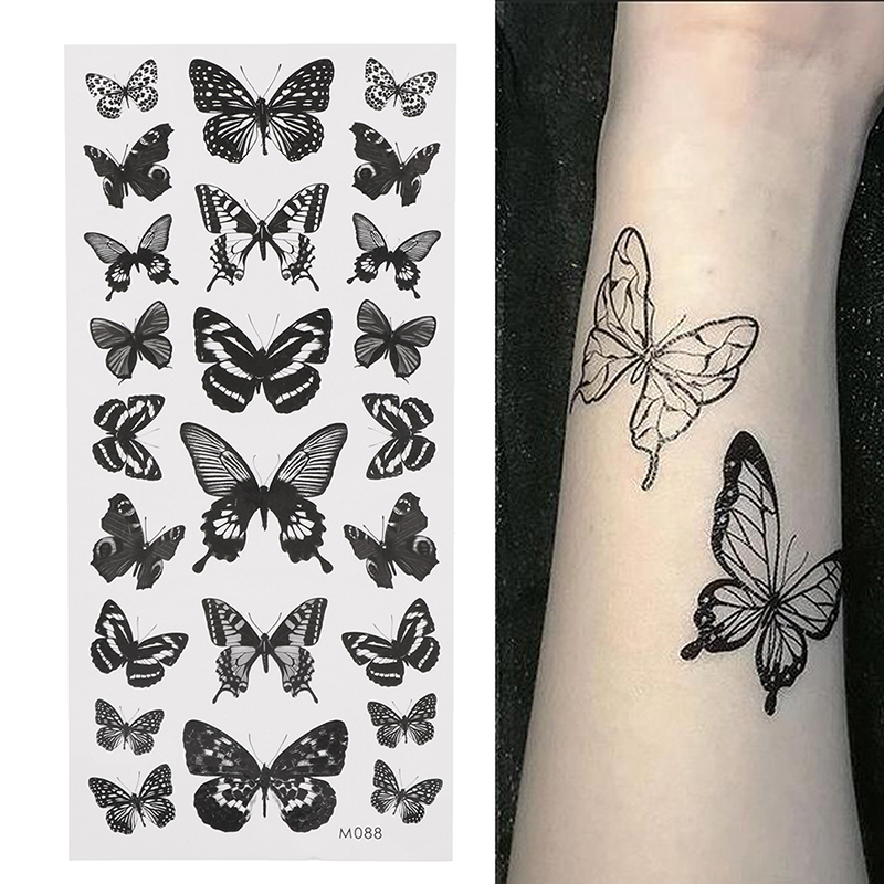 Best of 1Sheet Waterproof Temporary Tattoo Sticker 3D Butterfly Theme Fake Tattoo For Women Body Leg Arm Art Reviews & Tips